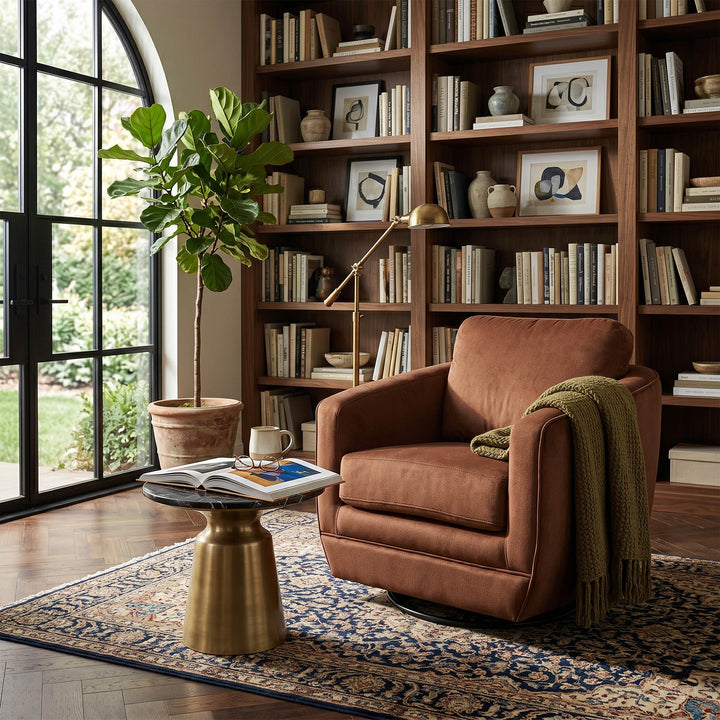 Baltimo Swivel Glider - Ginger Rust (VT)