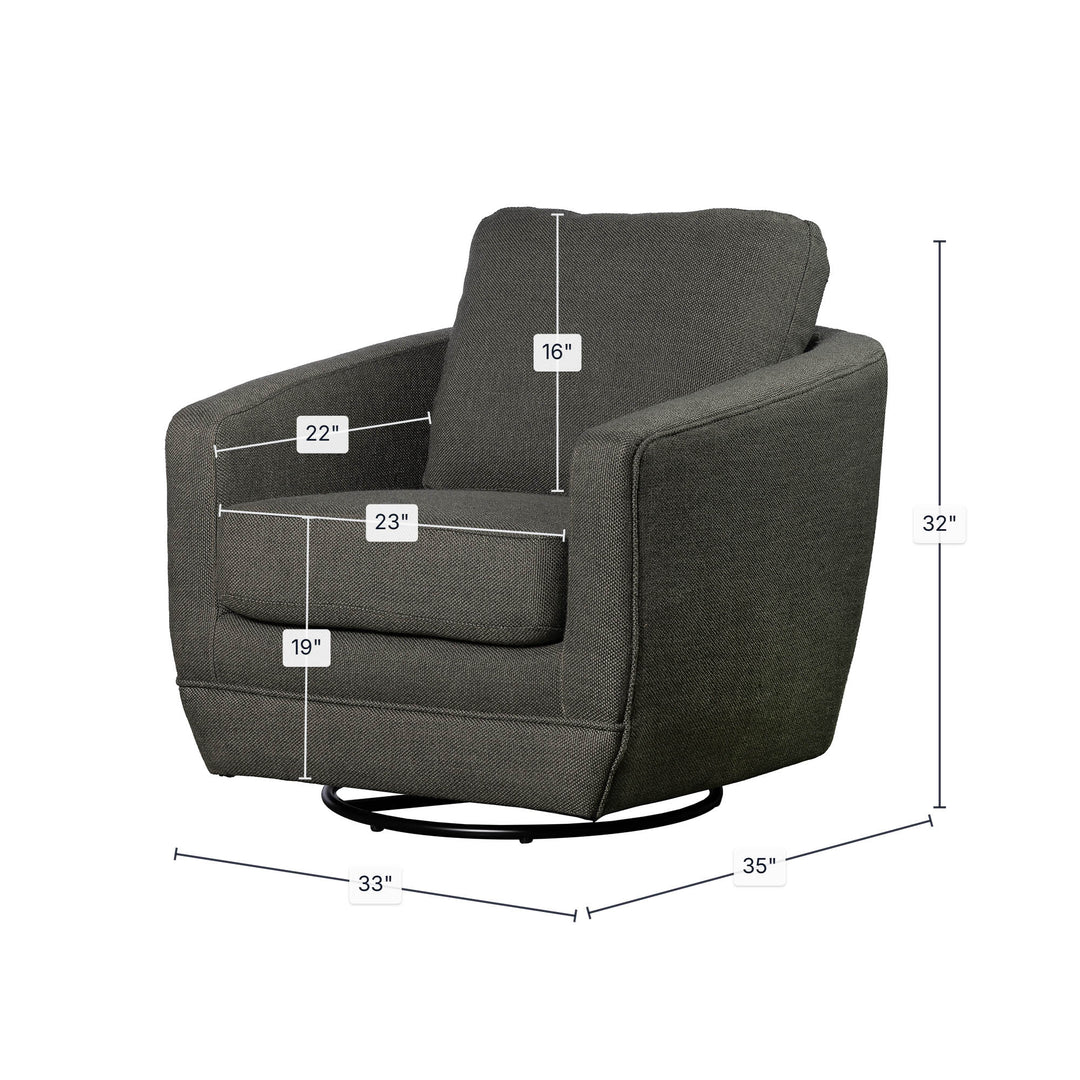 Baltimo Swivel Glider - Smokey Sage (VT)