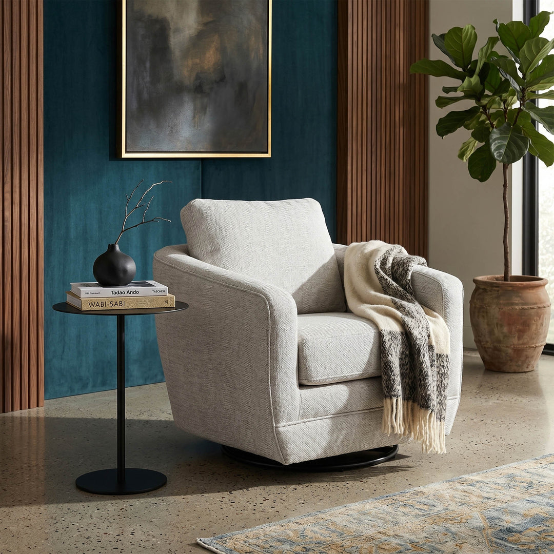 Baltimo Swivel Glider - Woven Alabaster (VT)