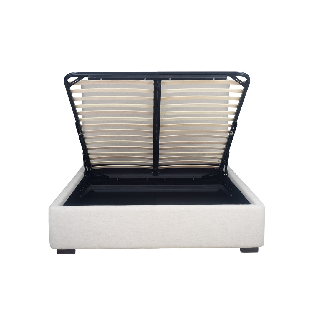 Allure Storage Queen Bed - Maya Oatmeal