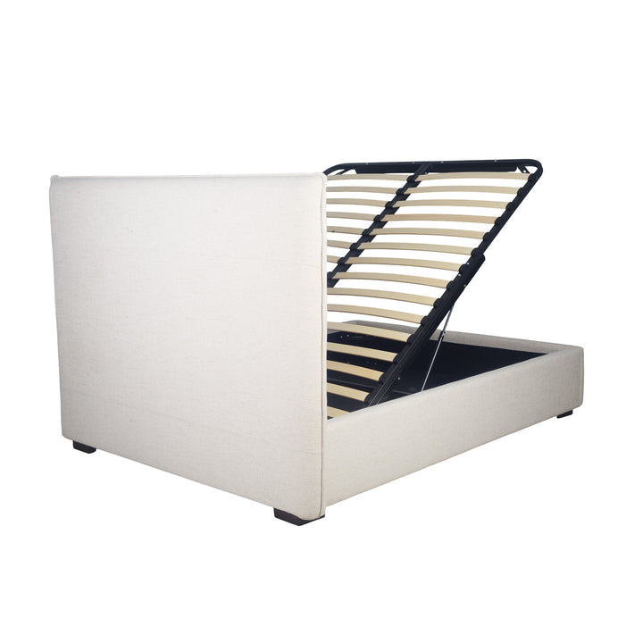 Allure Storage Queen Bed - Maya Oatmeal