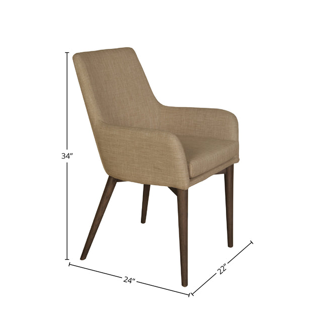 Fritz Arm Dining Chair – Beige