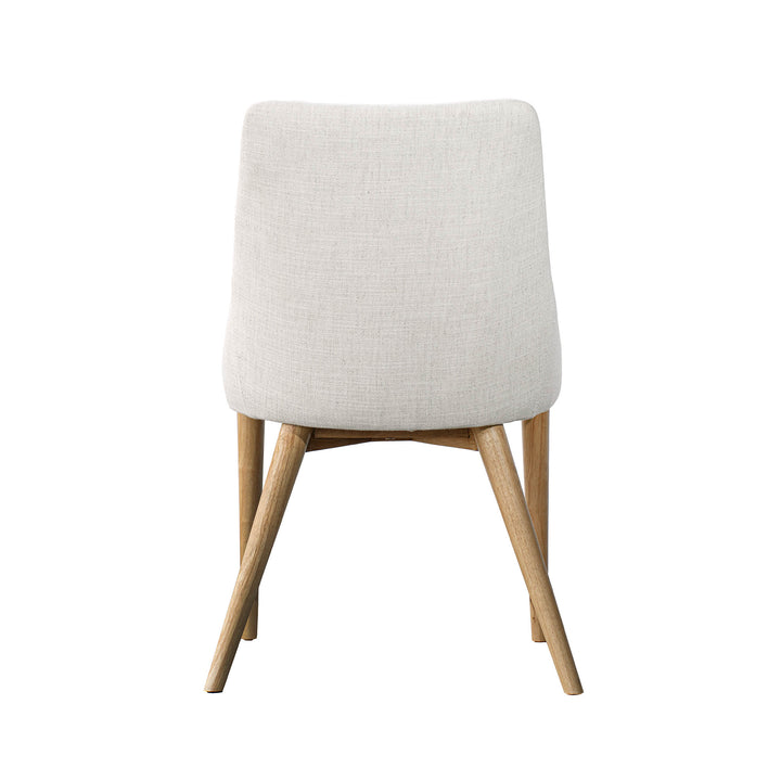 Fritz Side Dining Chair - Ivory w/ Natural Leg