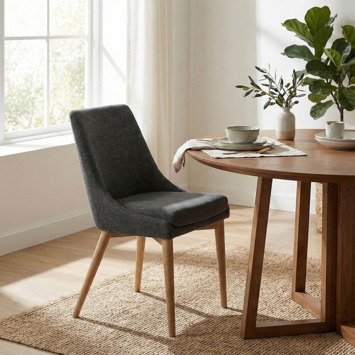 Fritz Side Dining Chair - Slate w/ Natural Leg