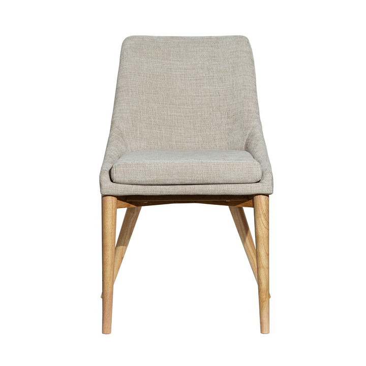 Fritz Side Dining Chair - Taupe w/ Natural Leg