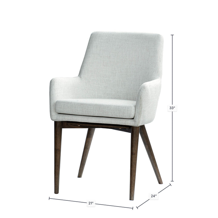 Fritz Arm Dining Chair - Ivory