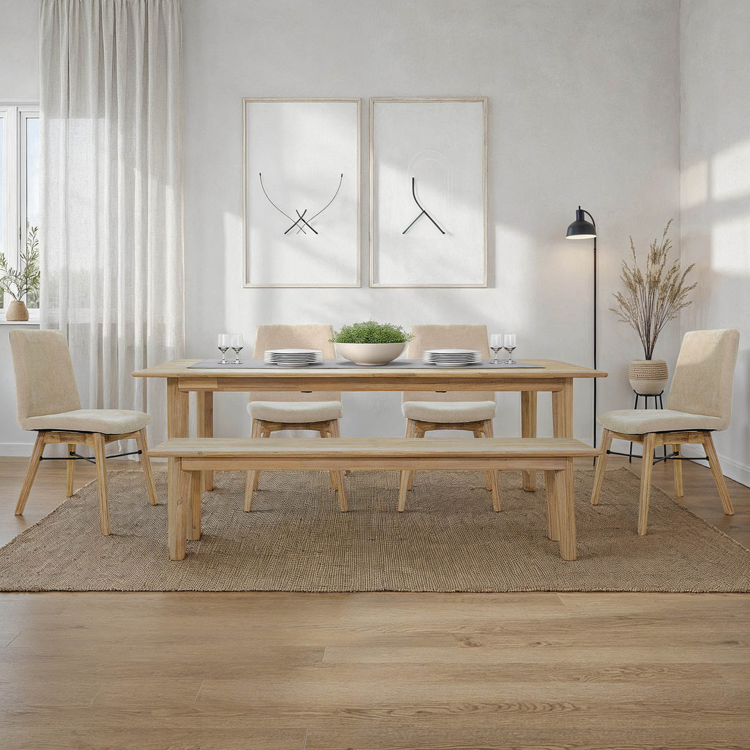 Gia Dining Room Set - Light Driftwood