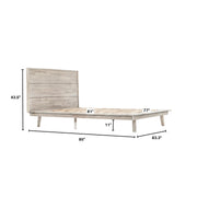 Gia King Bed - Light Driftwood