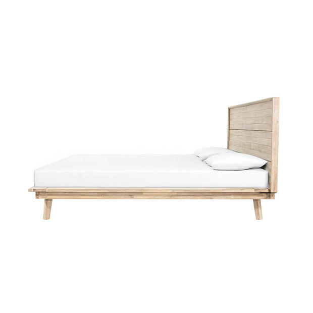 Gia King Bed - Light Driftwood