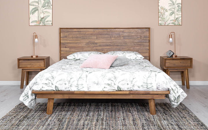 Gia Queen Bed - Warm Pecan