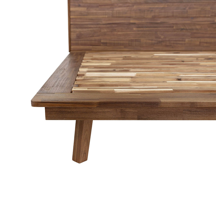 Gia Queen Bed - Warm Pecan