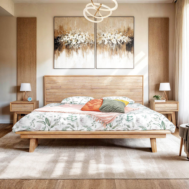 Gia 1 Drawer Nightstand - Light Driftwood