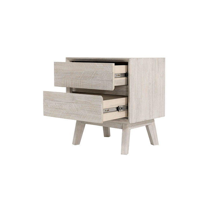 Gia 2 Drawer Nightstand - Whitewash