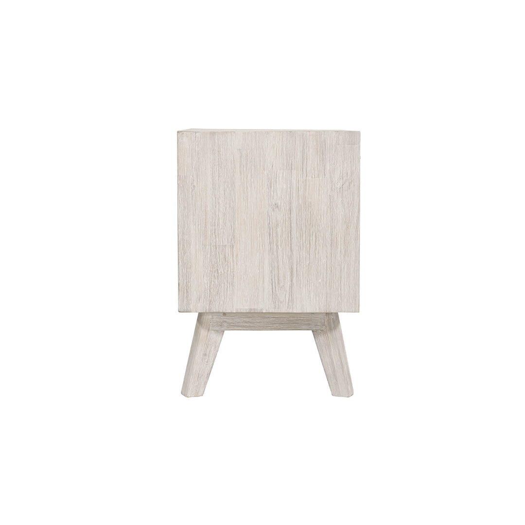 Gia 2 Drawer Nightstand - Whitewash
