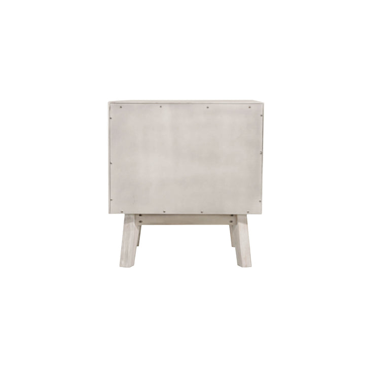 Gia 2 Drawer Nightstand - Whitewash