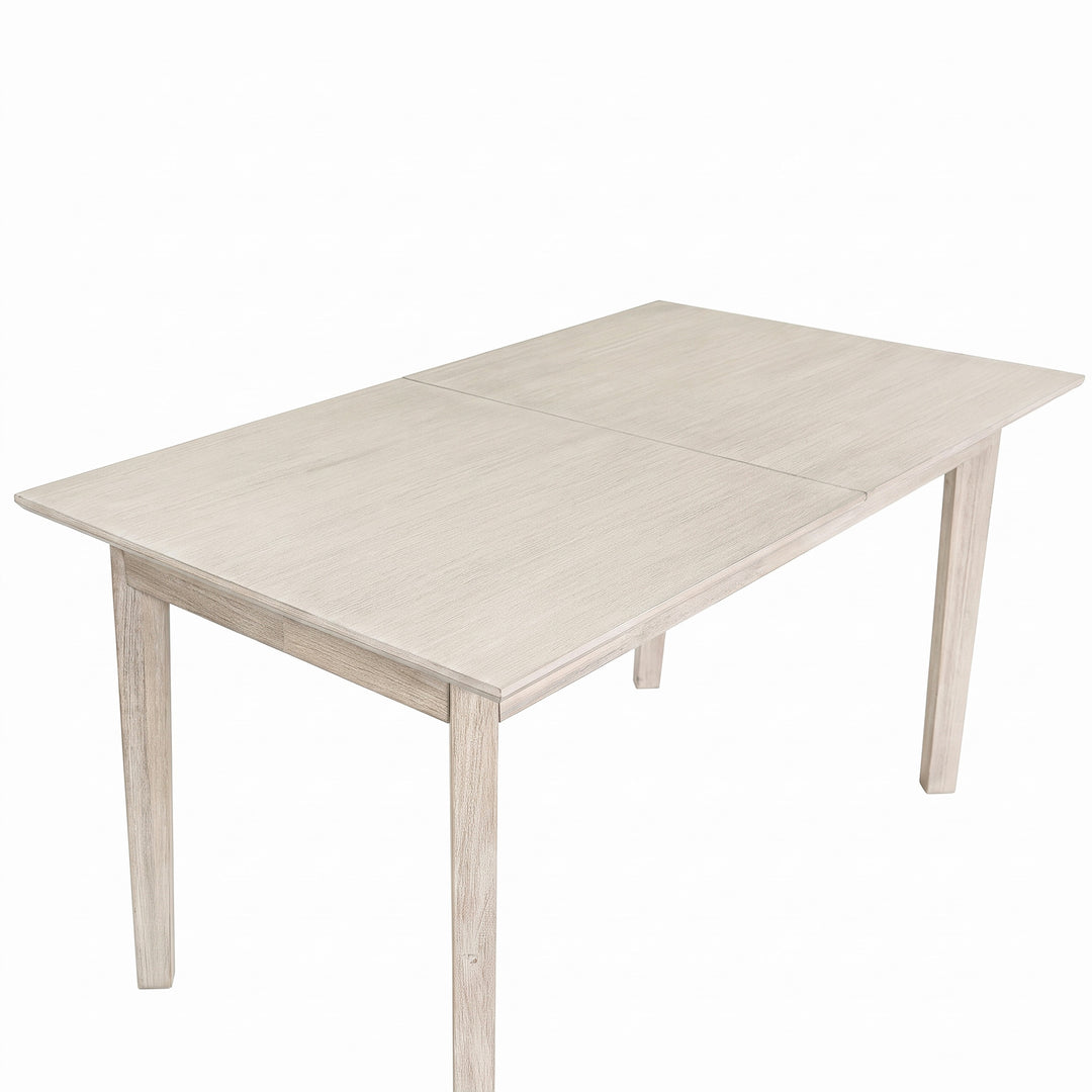 Gia Small Extension Dining Table w/ Butterfly System 55/71” - Whitewash