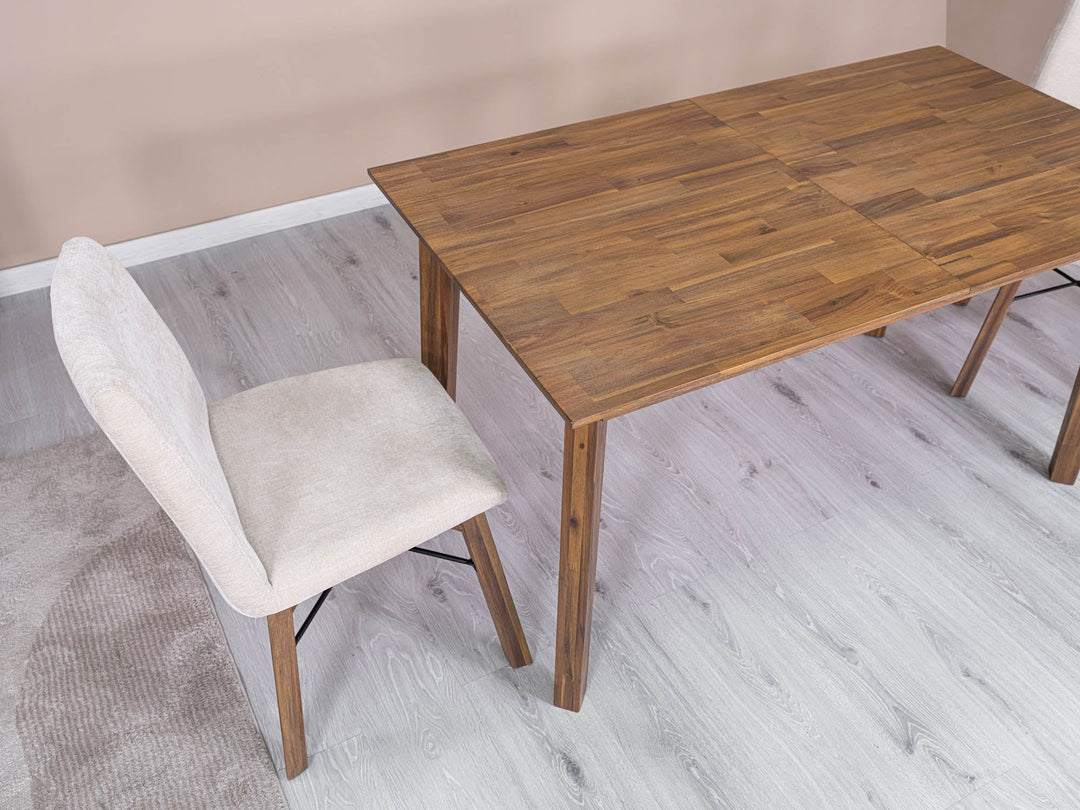 Gia Small Extension Dining Table 55/71” - Warm Pecan