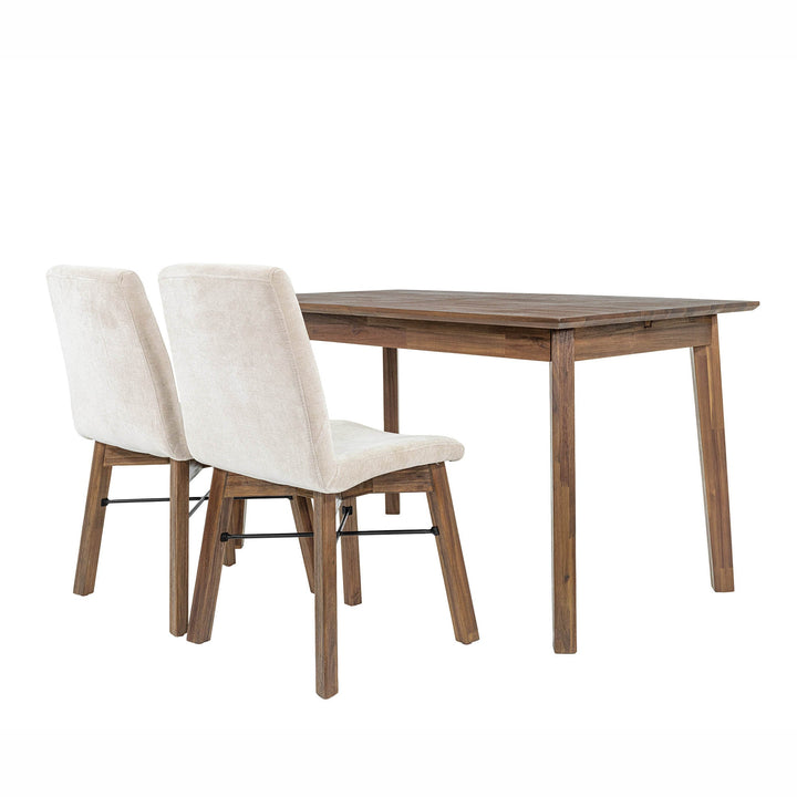 Gia Small Extension Dining Table 55/71” - Warm Pecan