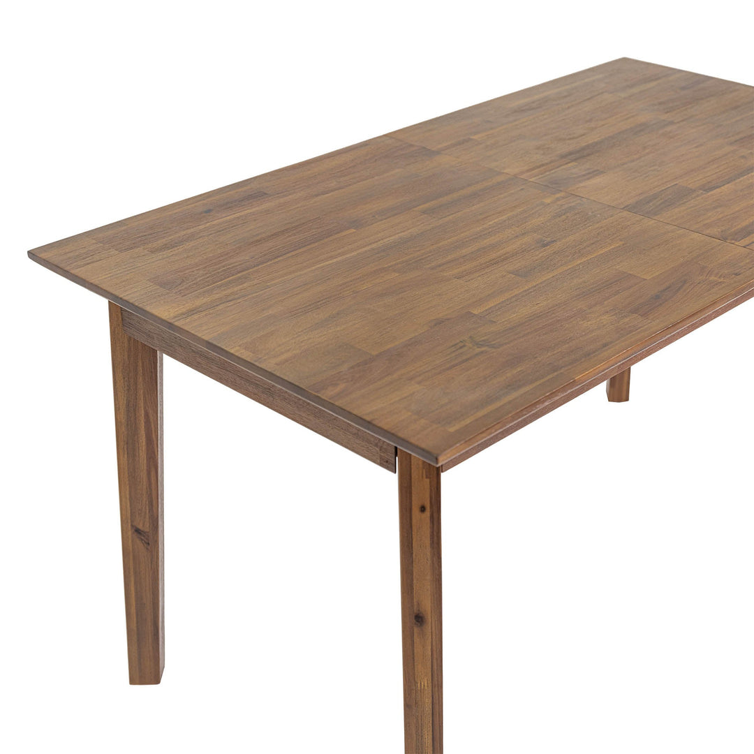 Gia Small Extension Dining Table 55/71” - Warm Pecan