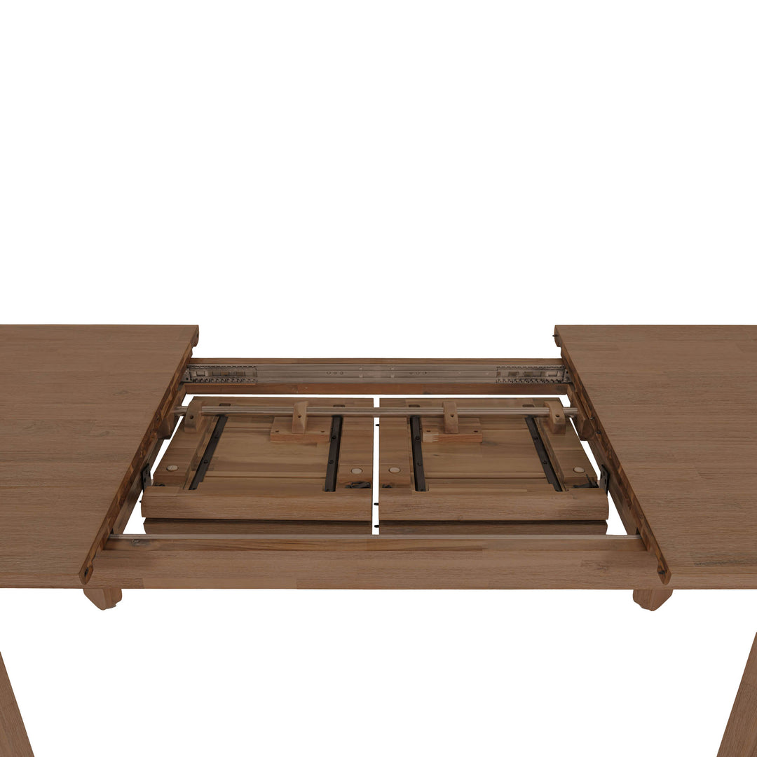 Gia Extension Dining Table 71/102" - Warm Pecan