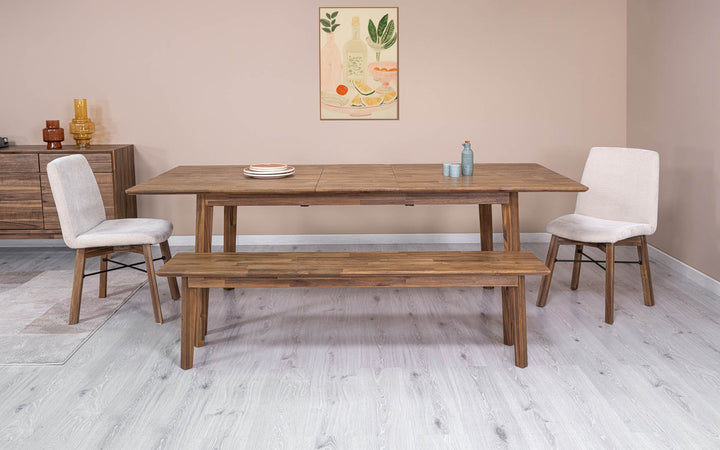 Gia Extension Dining Table 71/102" - Warm Pecan
