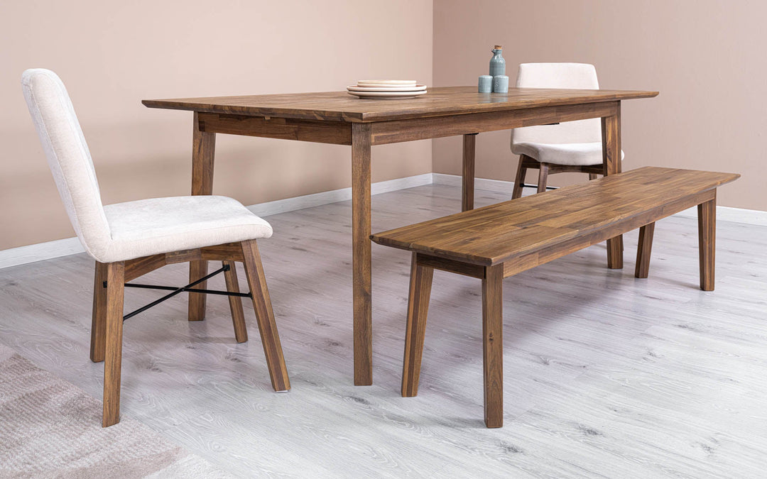 Gia Extension Dining Table 71/102" - Warm Pecan