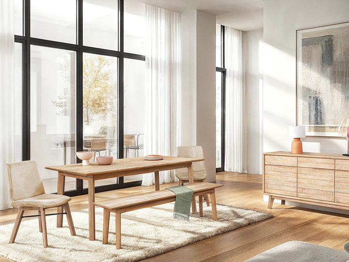 Gia Extension Dining Table 71/102" - Light Driftwood
