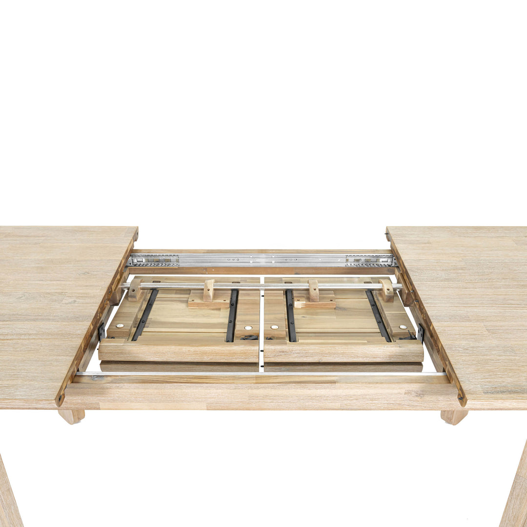 Gia Extension Dining Table 71/102" - Light Driftwood