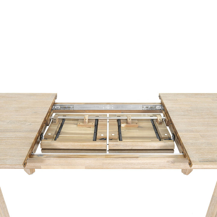 Gia Extension Dining Table 71/102" - Light Driftwood