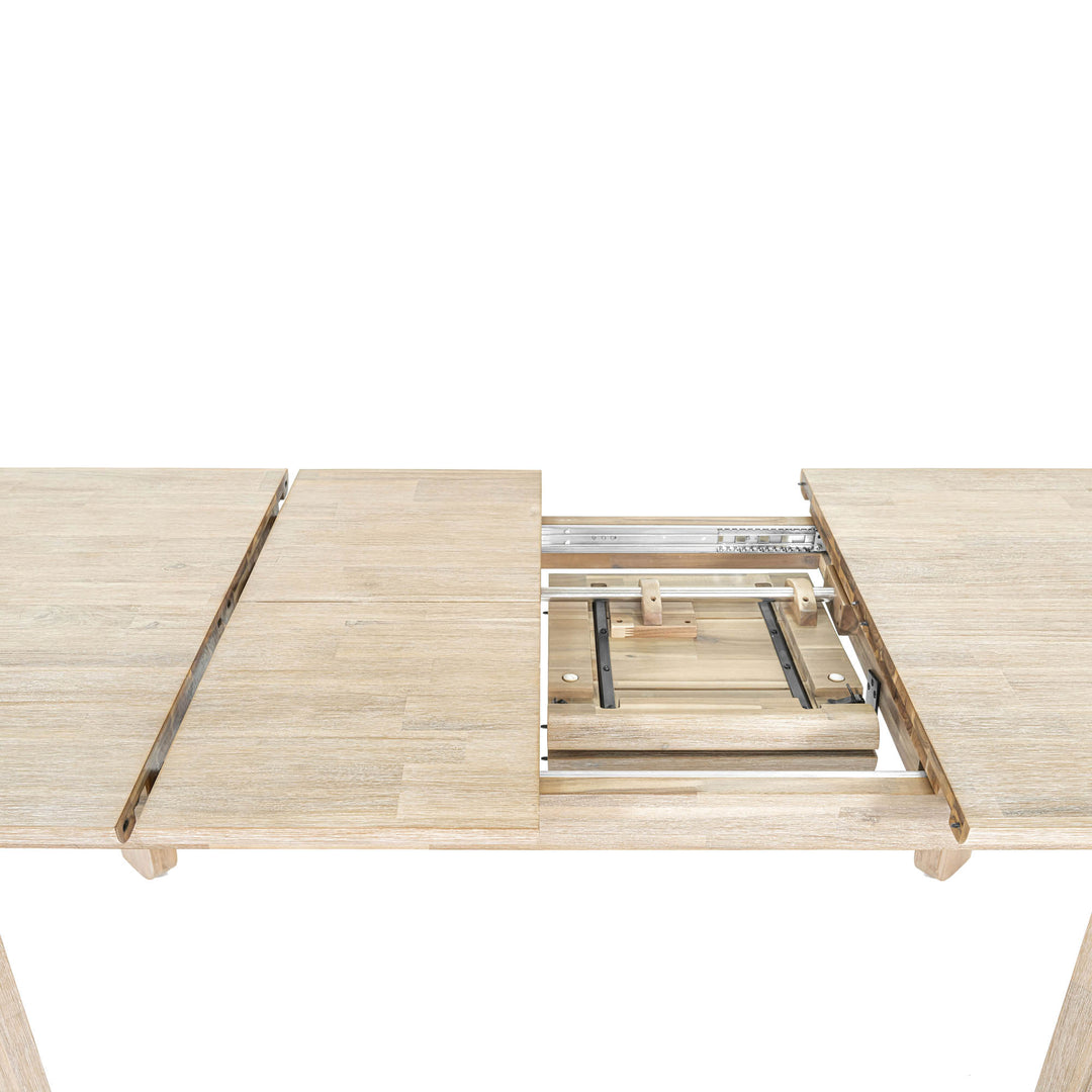 Gia Extension Dining Table 71/102" - Light Driftwood