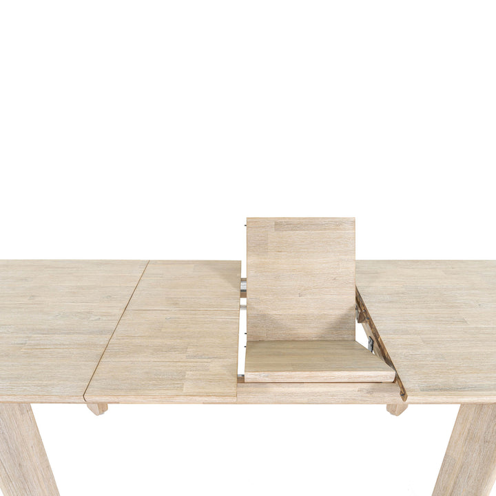 Gia Extension Dining Table 71/102" - Light Driftwood