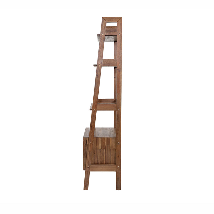 Gia Modular Bookcase - Warm Pecan