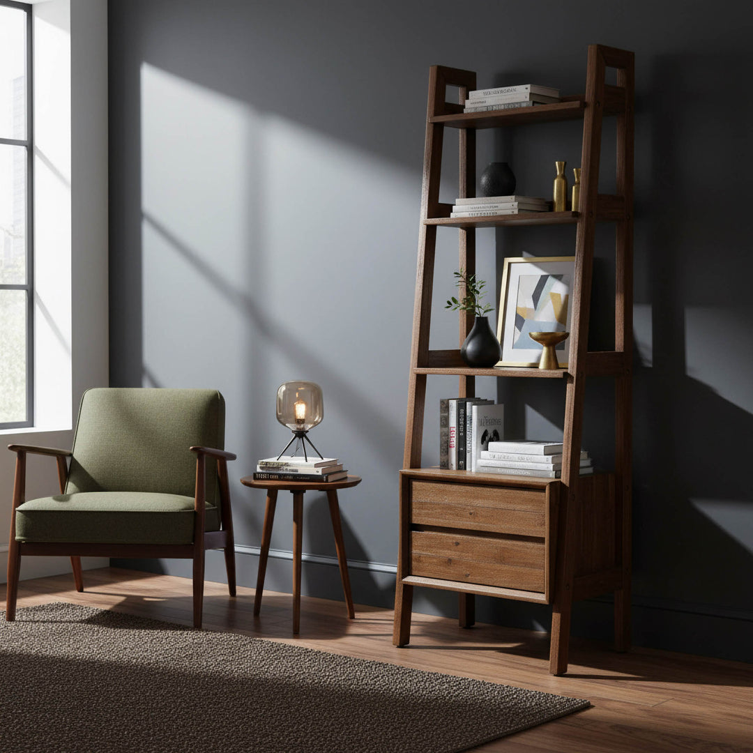 Gia Modular Bookcase - Warm Pecan