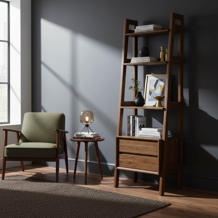 Gia Modular Bookcase - Warm Pecan
