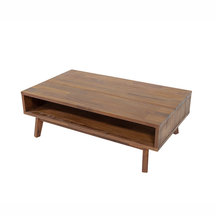 Gia Coffee Table w/ Lift Top - Warm Pecan