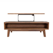 Gia Coffee Table w/ Lift Top - Warm Pecan