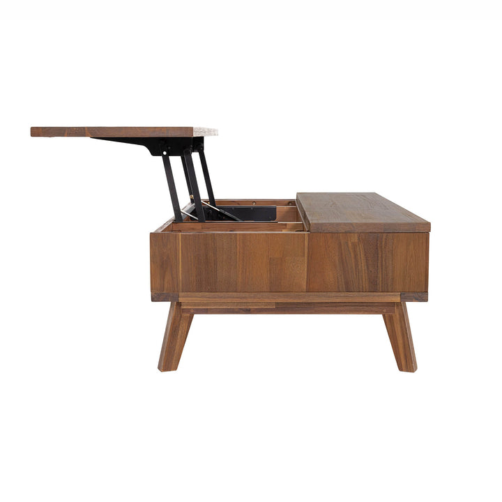 Gia Coffee Table w/ Lift Top - Warm Pecan