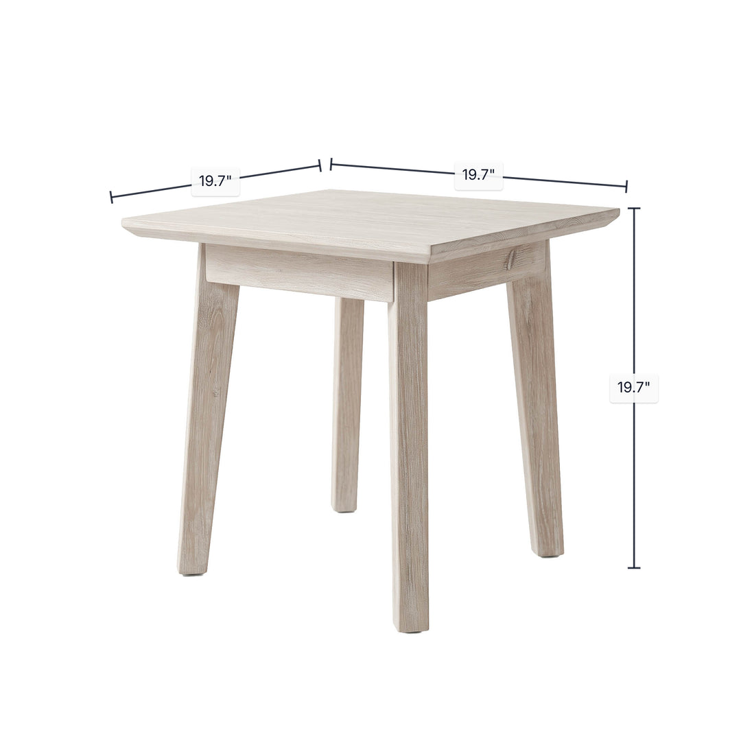 Gia Side Table - Whitewash