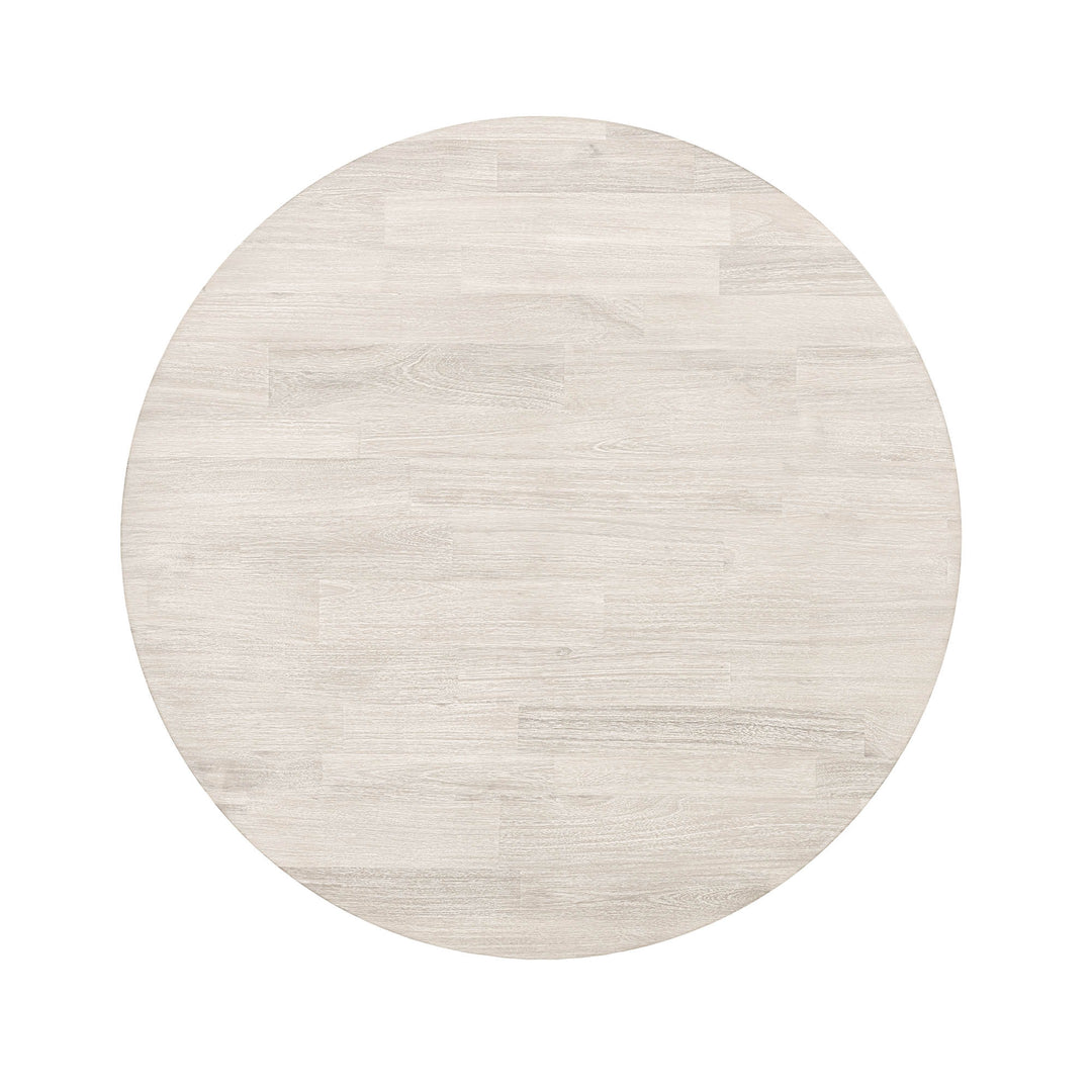 Gia Round Dining Table - Whitewash