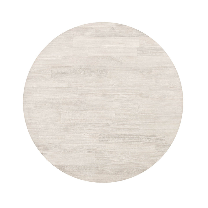Gia Round Dining Table - Whitewash