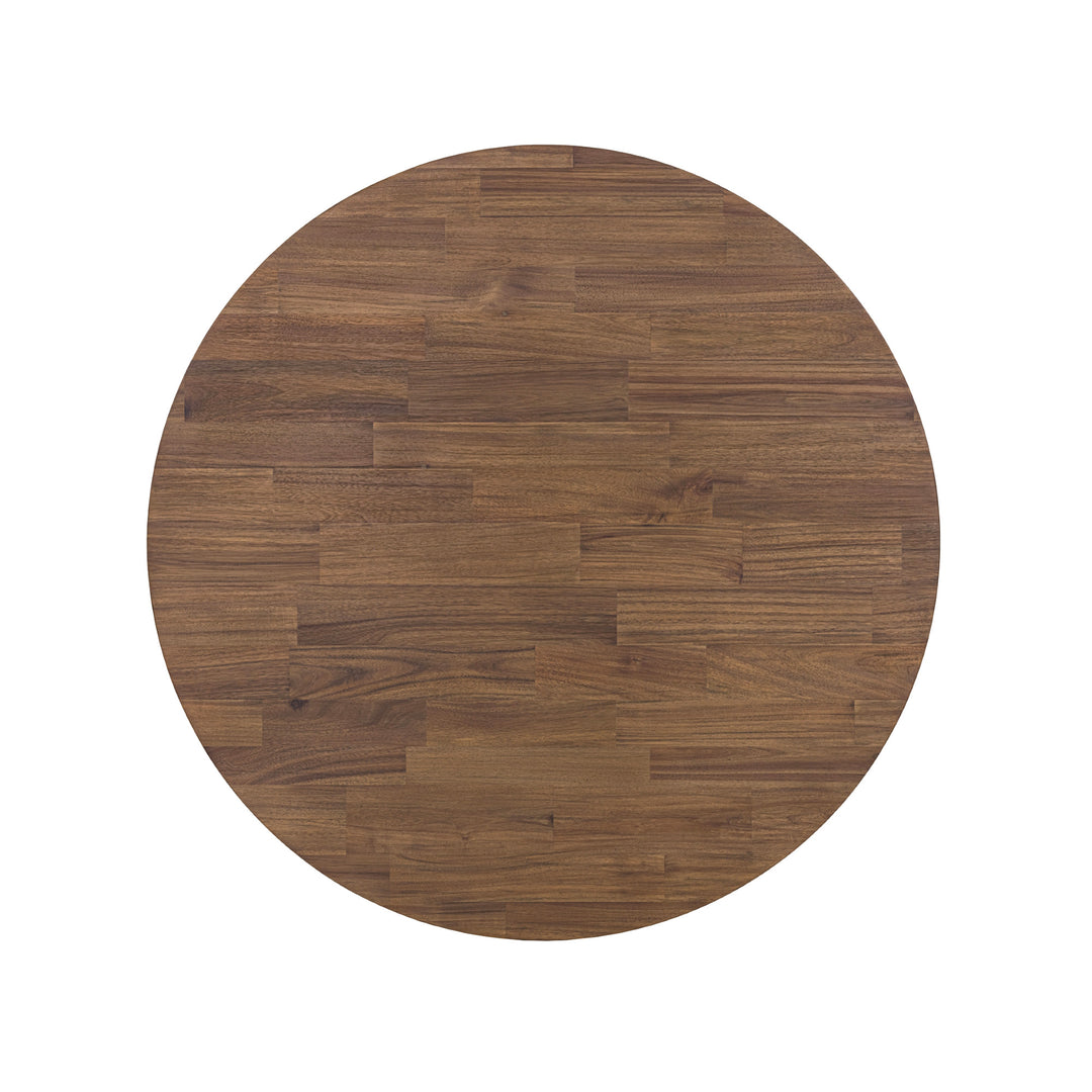 Gia Round Dining Table - Warm Pecan
