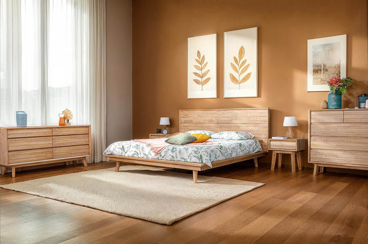Gia Queen Bed - Light Driftwood