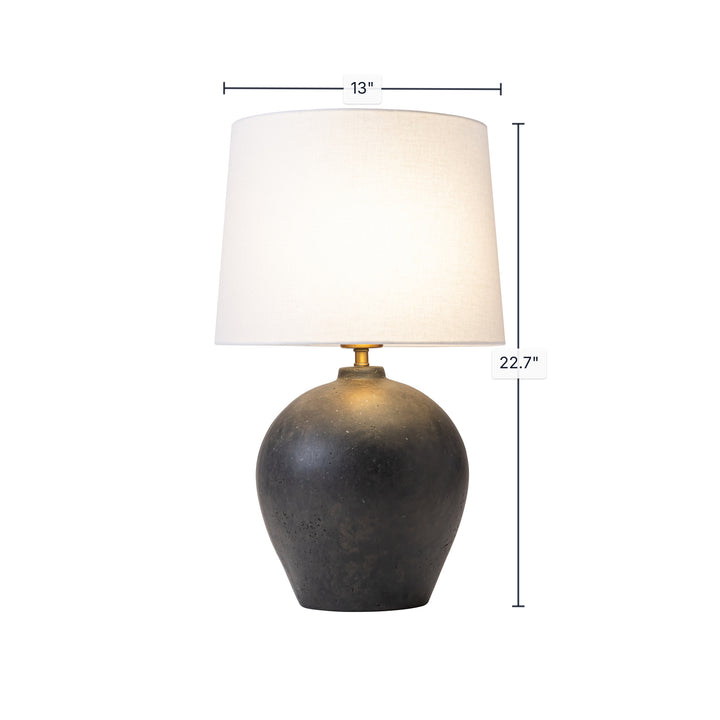 Soleil Lamp - Black Stone