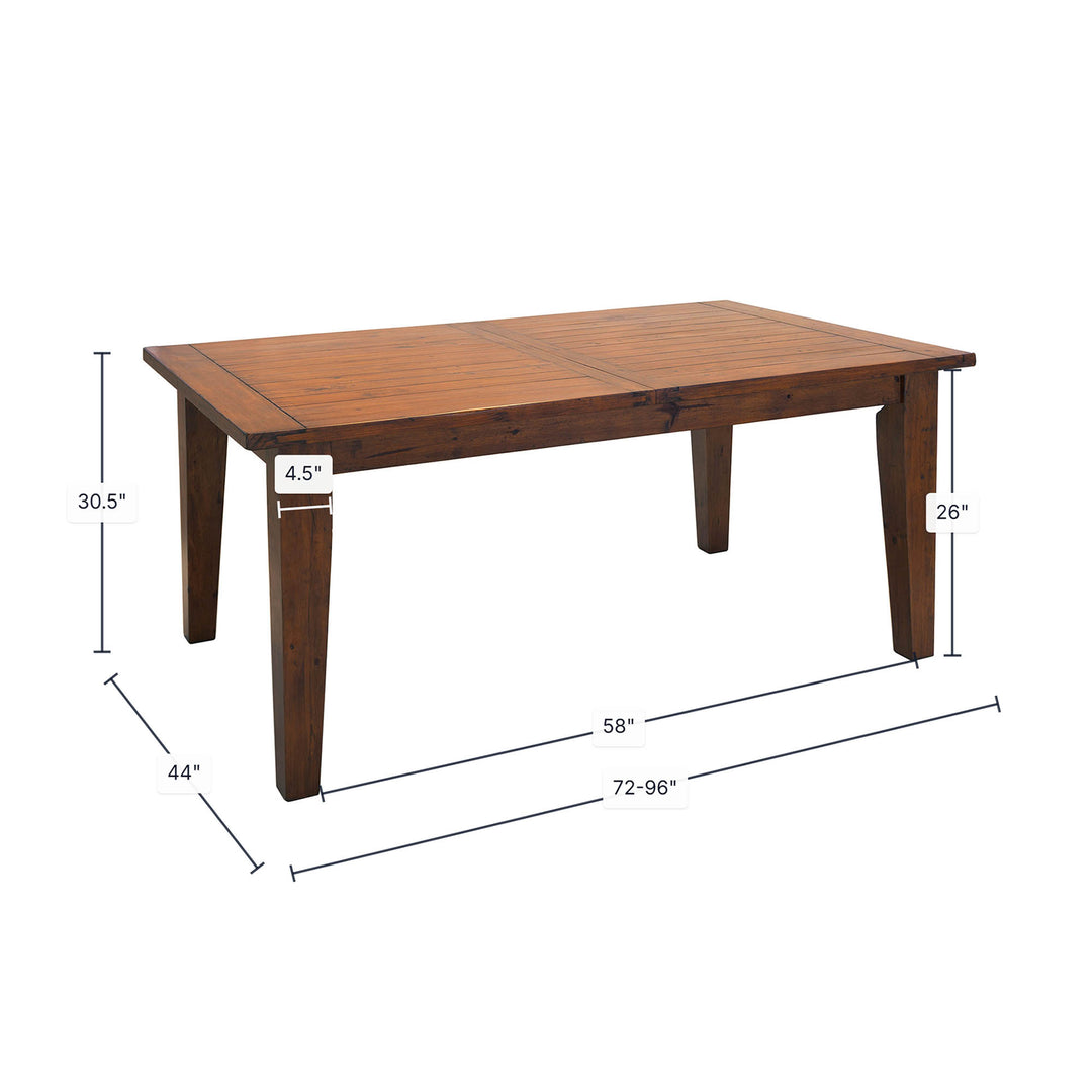 Irish Coast Large Extension Dining Table (72"/96") - African Dusk
