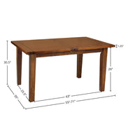 Irish Coast Regular Extension Dining Table (55"/71") - African Dusk