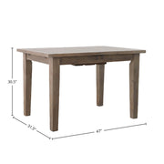 Irish Coast Small Extension Dining Table (47"/62") - Sundried