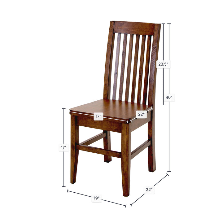 Irish Coast Slat Back Chair - African Dusk