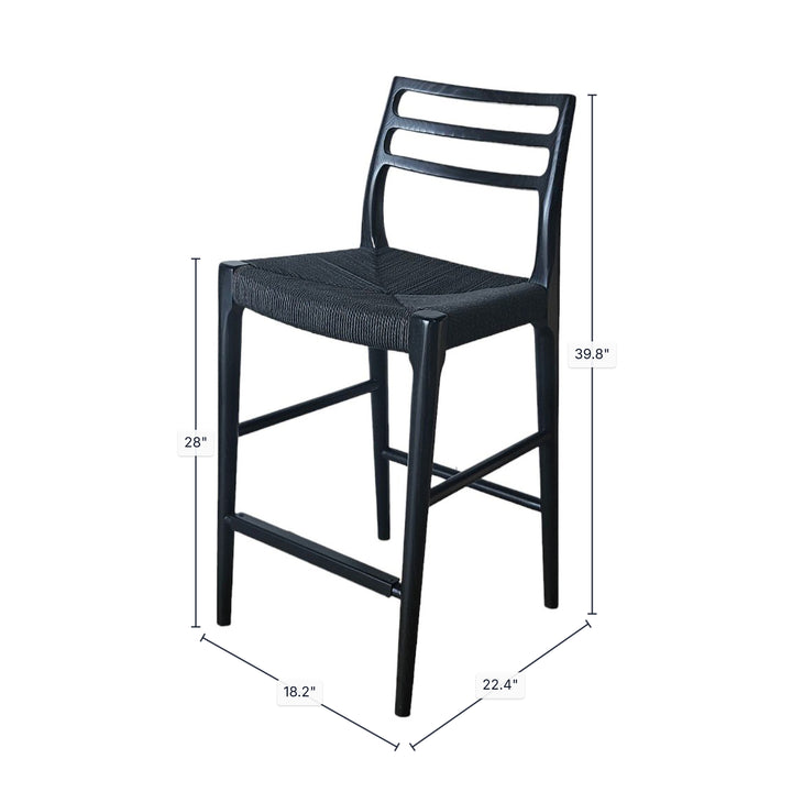 Java Bar Stool w/ 28" Seat Height - Black