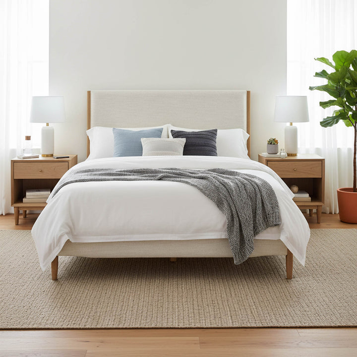 Kamelia King Bed - Sand