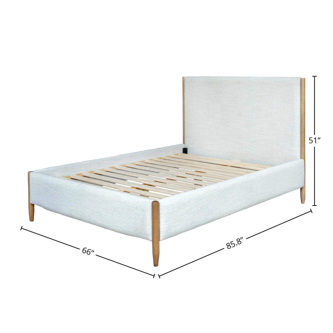 Kamelia Queen Bed - Sand